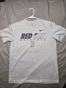 Boston Red Sox Shirt Mens Large Gray MLB Baseball Nike Dri Fit Team Tee Top - Picture 1 of 4