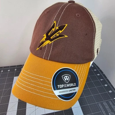 Top of The World Maroon Arizona State Sun Devils Offroad Trucker Adjustable Hat - Image 1 of 4