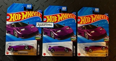2025 Hot Wheels '94 Bugatti EB110 SS (Lot of 3) - Image 1 of 4