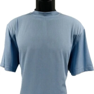 Log-in UOMO Dressy T-Shirt Blue for Men Crew Neck Short Sleeve Sizes L - 4XL - Picture 1 of 3