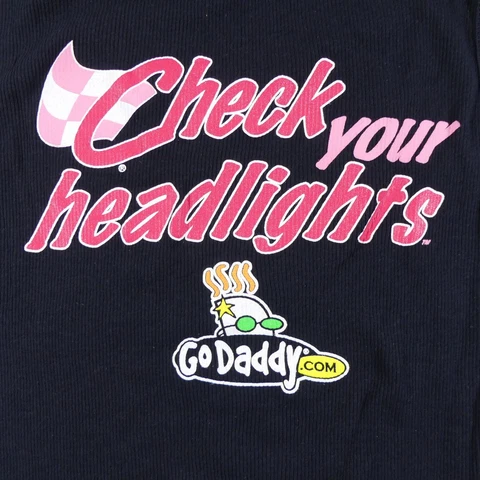 NEW Danica Patrick Tank-Top Women's Medium NASCAR #7 Black Pink Go Daddy Racing Cover