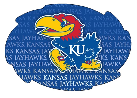KANSAS REPEAT SWIRL MAGNET-KANSAS JAYHAWKS CAR MAGNET-NEW FOR 2016! Cover