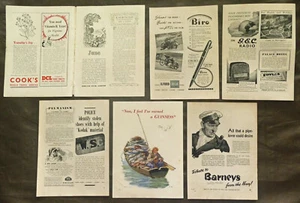 Vintage Ad 1947 Ilford Biro Gillette GEC Radio BOAC Kodak Guinness Kia Ora TWA - Picture 1 of 9