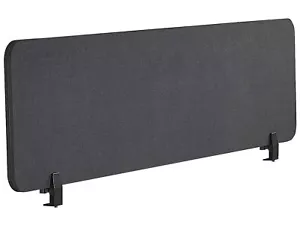 Schreibtisch Trennwand Akustik Polster dunkelgrau 160 x 40 cm Schallschutz Wally - Bild 1 von 12
