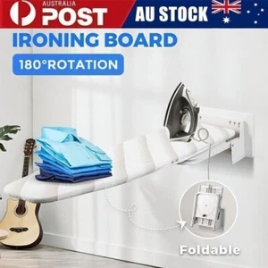 Foldable Wall Mount Ironing Board Home Apartment Space Saving Folding Iron Gift - Picture 1 of 12