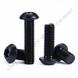M3 M4 M5 M6 M8 M10 Black Alloy 10.9 Steel Torx Button Head Torx Screws Bolts - Picture 1 of 12