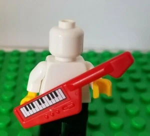 LEGO Minifigur Instrument Gitarre KEYTAR Keyboard Axt rot Rock Pop Musik Ausrüstung - Bild 1 von 1