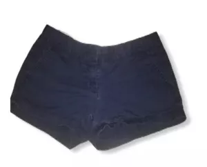 J Crew Chino Shorts Damen Größe 2 marineblau dunkle Waschung Baumwolle mittelhoher Bund Shorts - Bild 1 von 7