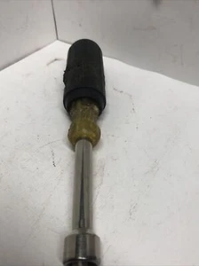 Klein Tools 1/2 Hollow Shaft Standard Nut Driver ~ Yellow / Black-Red Hex Code - Picture 1 of 3