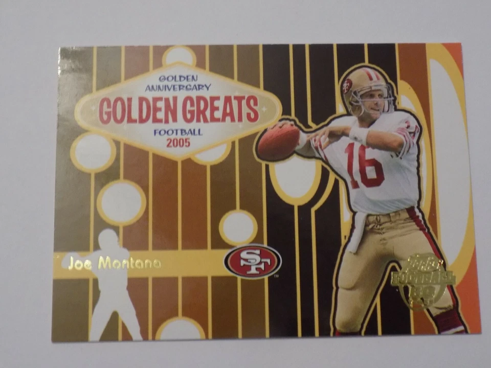 2005 Topps Football 50 Years Golden Anniversary Greats Joe Montana Card #GA1 - Image 1 of 1