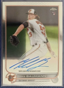 Mike Baumann - 2022 Topps Chrome Auto - Baltimore Orioles - Picture 1 of 2