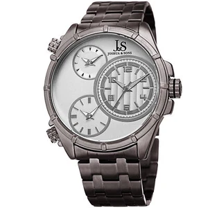 Reloj Pulsera Hombre Joshua & Sons JX128GN Triple Zona Horaria Acero Inoxidable - Imagen 1 de 7