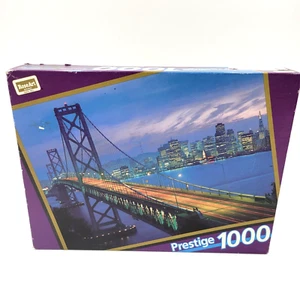 Vintage Prestige ROSEART 1992 1000 Piece Jigsaw Puzzle Bay Bridge Brand NEW RARE - Picture 1 of 6