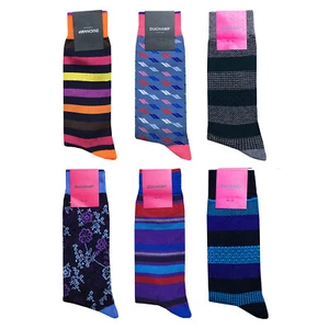 Calcetines de vestir Duchamp London para hombre 1 pieza de lujo crew mezcla de algodón - Imagen 1 de 67