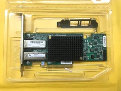 HP NC552SFP DUAL PORT 10GbE SERVER ADAPTER 614203 B21 OCE11102-HP 615406-001 - Image 1 of 3