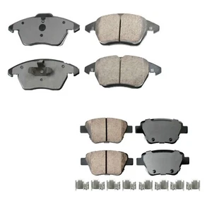 Akebono Euro Front and Rear Ceramic Brake Pads Kit for Volkswagen Jetta Beetle - Picture 1 of 1