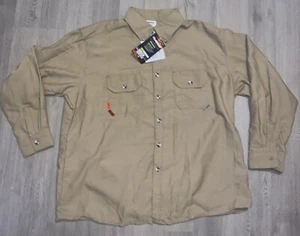 Neu mit Etikett Lakeland FR Schutzkleidung Hemd 2XL khaki Zertifikat 2112 Katze 2 Knöpfe - Bild 1 von 15