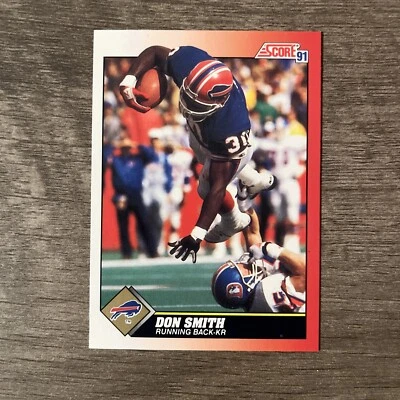 1991 Score Don Smith #160  Buffalo Bills NFL - Image 1 of 2