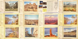 Chevron Scenic View Prints 12 Vintage Southwest NM,MT,AZ,HI,CO,TX,WI PET RESCUE - Picture 1 of 13
