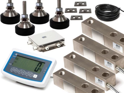 MELTRONS Floor Scale Kit 5000kg*2kg capacity- with 4 load cells, Jn box & Digital reader