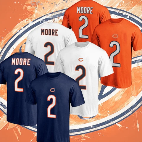 SALE!!! Welcome DJ Moore #2 Chicago Bears Name & Number T-Shirt Gift Fan S_5XL Cover