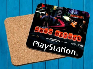 FEAR EFFECT PLAYSTATION PSX POSAVASOS MADERA WOODEN COASTERS - Imagen 1 de 1