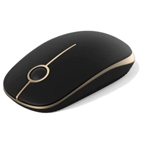 Jelly Comb 2.4G Slim Wireless Mouse with Nano Receiver MS001 (Black and Gold) - Picture 1 of 7