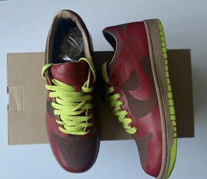 Nike Dunk Low 1 pieza láser rojo universitario Chartreuse talla 7,5 - Imagen 1 de 11