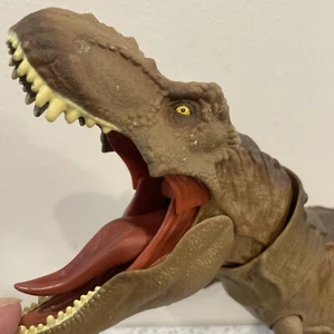 Jurassic World Camp Kreidezeit Dino Escape Tyrannosaurus Rex T-rex Gigantischer Biss - Bild 1 von 13