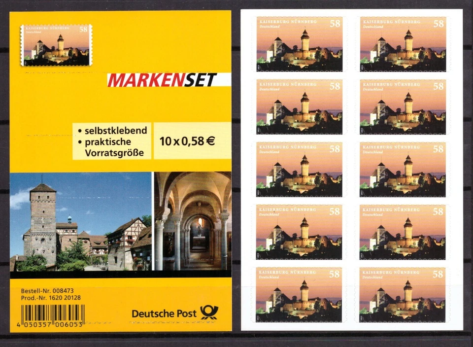 AM0530) Germany 2013 Mi 2978 Self-Adhesive Booklet FB 25 MNH, Full Sheet - Image 1 of 1