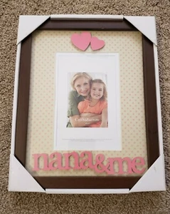 Kohl's Croft & Barrow Wood Nana and Me Picture Frame Holds a 4" x 6" Picture NEW - Picture 1 of 6