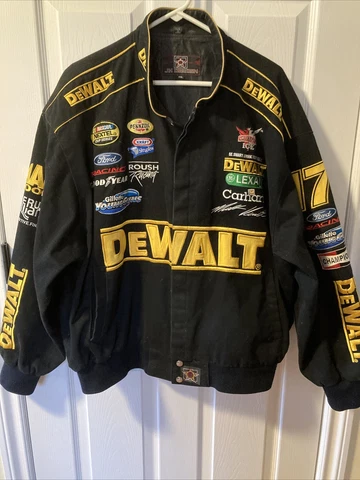 DeWalt Nascar  # 17 Matt Kenseth Roush Racing Jacket Mens 2XL Black New Cover