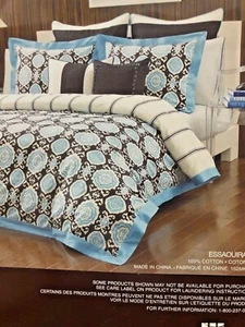 6pc Michael Kors Essaouira King Duvet Cover, Bedskirt, King & Euro Shams NIP - Picture 1 of 5