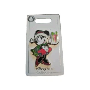Disney 2018 Christmas Holiday Minnie Wearing Santa Hat With Present Pin NEW RARE - Picture 1 of 2