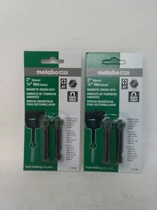 Metabo HPT Magnetic Driver Bits 2", 1/4" Hex, 115003M (Lot Of 2 packs) - Picture 1 of 2