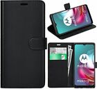 For Motorola E7 Case Leather Flip Magnetic Stand Gel Wallet Book Cover