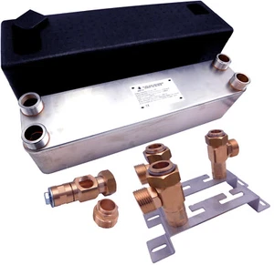 SCAMBIATORE di calore a piastre Inox NORDIC TEC 220-330-440-550-660kW +MONTAGGIO