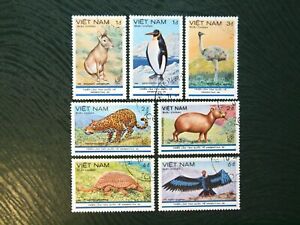 Vietnam, 1985, Mi VN 1580-1586,CTO - Animals used  pigvin , eagle