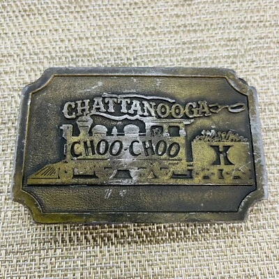 Hebilla de cinturón de latón de colección Chattanooga Choo Choo Raye Limited Inc Foto 1 de 3