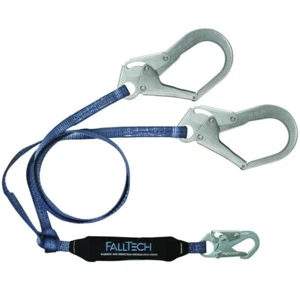 Falltech Lanyard 6-foot Tie-Off & Fall Arrest w/Rebar Hooks Clear Pack - Picture 1 of 1