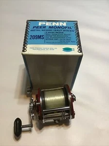 Penn Peer Monofil 209MS Maroon Fishing Reel W/Original Box - Picture 1 of 8
