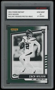 Zach Wilson 2021 Panini Instant Black & White 1st Graded 10 Rookie Card BW2 JETS - Bild 1 von 1