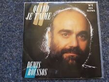 7" Single Vinyl Demis Roussos - Quand je t'aime SUNG IN FRENCH