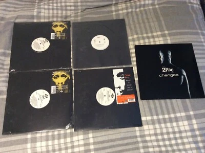 2PAC TUPAC SHAKUR RECORD VINYL SINGLE LOT DO FOR LOVE CHANGES TROUBLESOME L@@K!! - Image 1 of 3