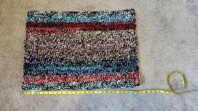 Tapete de entrada de crochê feito à mão - Imagem 1 de 3