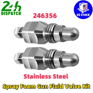 Kit de válvula de fluido para pistola pulverizadora Fusion Air Purge AP 246356 acero inoxidable - Imagen 1 de 7