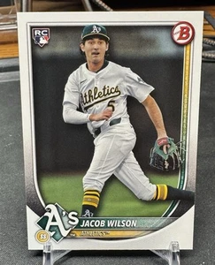 Jacob Wilson RC 2025 Bowman Rookie #9 Oakland Athletics - Picture 1 of 2