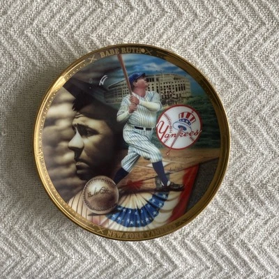 Babe Ruth 6.5 Inch Pillar Of Baseball Sports Plate - Image 1 of 3