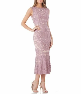 JS Collections Soutache Midikleid Gr. 4 Flieder - Bild 1 von 2