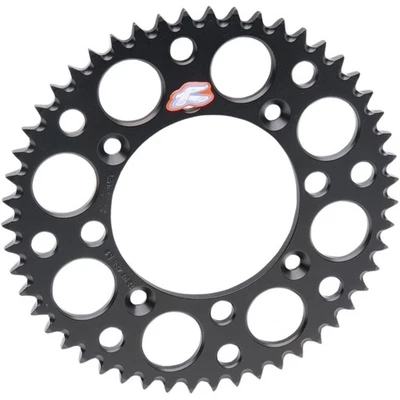 Renthal Sprocket for Kawasaki - Black - 50-Tooth 112U-520-50GEBK - Image 1 of 3